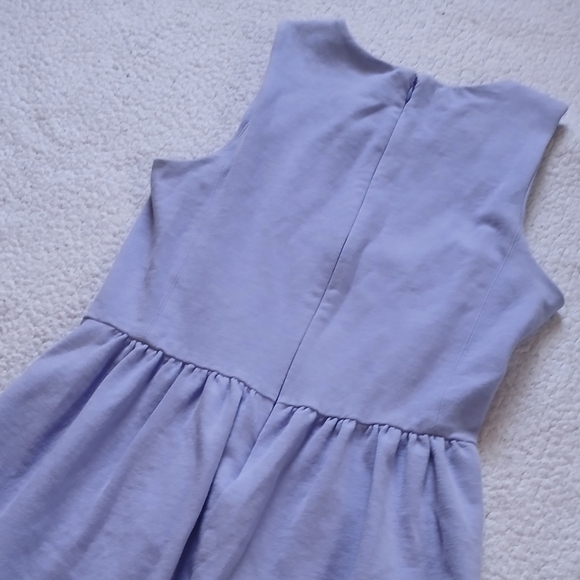J. Crew Periwinkle Blue Sleeveless Knee Length Dress with Pockets Womens Small - Picture 10 of 12